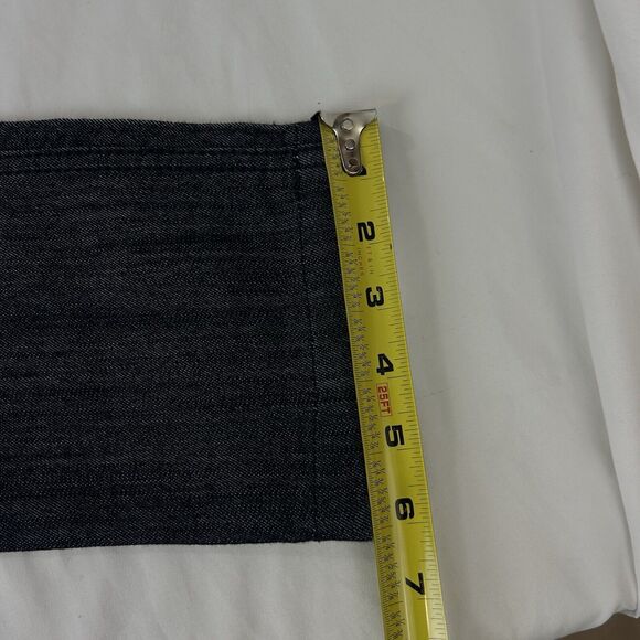 OLAY Womens Denim Jeans Size 3 Dark Blue Decorative Stretch Slim Low Wist - Picture 4 of 9